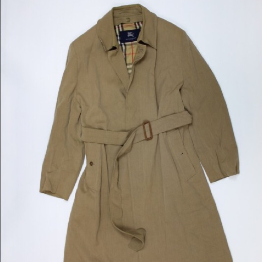 Tan Trench Coat By Burberry Sz38